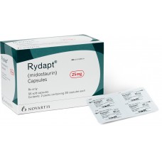 RYDAPT / РИДАПТ, Митикайд 25 MG 112 CAP. ( Midostaurin / Мидостаурин) NOVARTIS