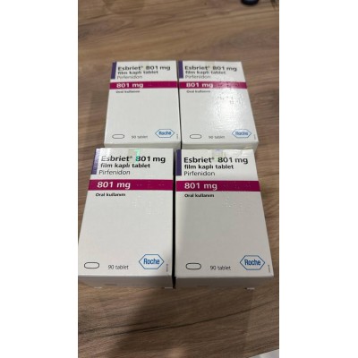 ESBRIET/ЭСБРИЕТ 801 MG 90 FTB. (pirfenidone,пирфенидон)  Ф.Хоффманн-Ля Рош