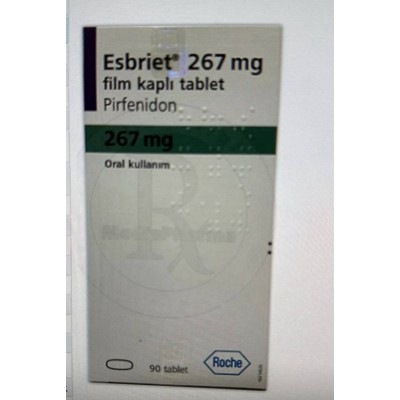 ESBRIET/ЭСБРИЕТ 801 MG 90 FTB. (pirfenidone,пирфенидон)  Ф.Хоффманн-Ля Рош