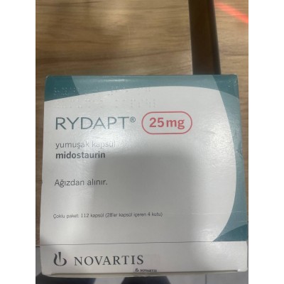 RYDAPT / РИДАПТ, Митикайд 25 MG 112 CAP. ( Midostaurin / Мидостаурин) NOVARTIS