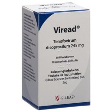 VIREAD / ВІРЕАД 245 MG 30 FTB. (Tenofovir disoproxil / Тенофовір дізопроксил)  GILEAD SCIENSES