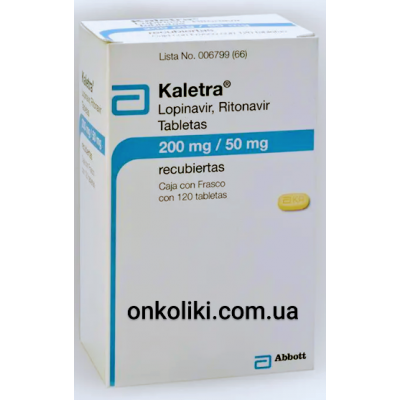 KALETRA /КАЛЕТРА 200/50 MG 120 FTB. (Ritonavir, Lopinavir /	Ритонавир, Лопинавир)  ABBVIE
