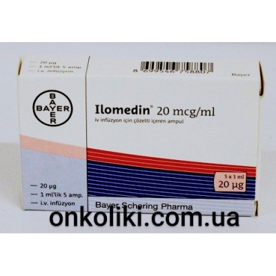 ILOMEDIN / ИЛОМЕДИН 20 MCG 1 ML 5 AMP. (Iloprost /	Илопрост)  BAYER PHARMA