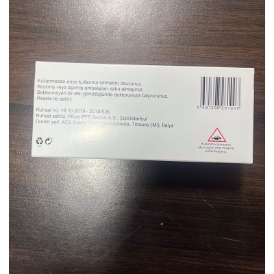 ZAVICEFTA / ЗАВИЦЕФТА 2/0,5 G INF SOL. (Avibactam, Ceftazidime/Авибактам, цефтазидим) PFIZER