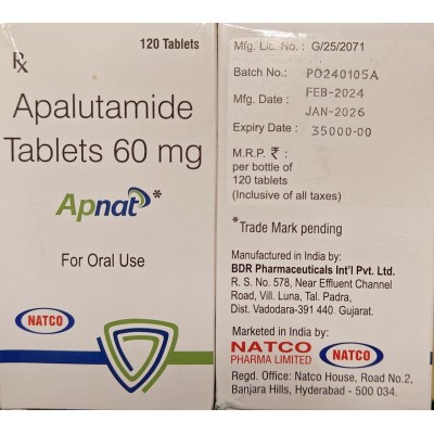 Эрлеада, апалутамід 60 мг 120 таб Natco, Індія