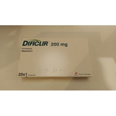 DIFICLIR/ДИФИКЛИР 200 MG 20 FTB.(fidaxomicin,фідаксоміцин) Astellas Pharma  Netherlands