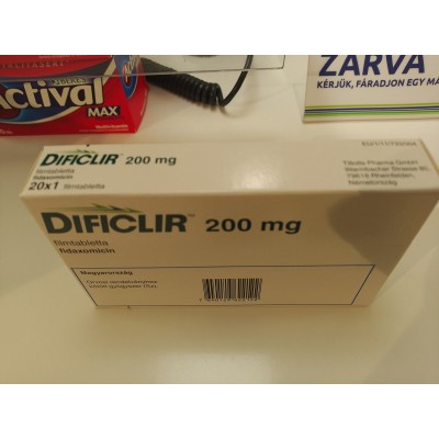 DIFICLIR/ДИФИКЛИР 200 MG 20 FTB.(fidaxomicin,фідаксоміцин) Astellas Pharma  Netherlands