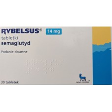 Ребелсас, Рибелсус, Rybelsus (семаглютид) 14 мг 30 таб, Novo nordisk, Дания