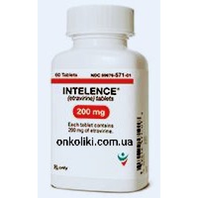 INTELENCE / ИНТЕЛЕНС 100 MG 120 TB. (	Etravirine / Этравирин ) JOHNSON&JOHNSON