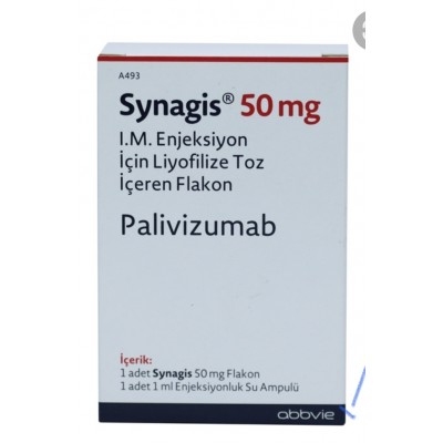 SYNAGIS / СИНАГИС 50 MG 0.5 ML 1 FLK.(Palivizumab, Паливизумаб ) ABBVIE