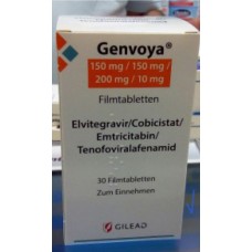 GENVOYA / ГЕНВОЯ 150/200 MG 30 FTB. (Emtricitabine, Cobicistat, Elvitegravir / Эмтрицитабин, Кобицистат, Эльвитегравир) GILEAD SCIENSES
